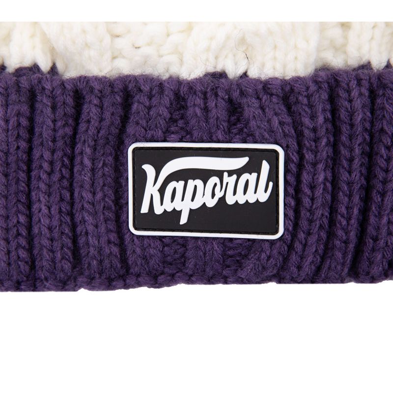 Bonnet tricolore pompon isaya Homme KAPORAL Bonnet tricolore pompon isaya Homme KAPORAL