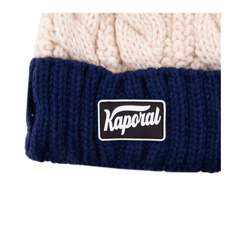 Bonnet tricolore pompon isaya Homme KAPORAL Bonnet tricolore pompon isaya Homme KAPORAL