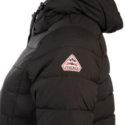 Doudoune longue capuche soft coat black spoutnic 2 Femme PYRENEX