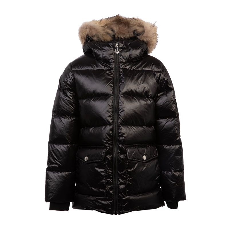 Doudoune à capuche à fourrure brillante authentic Enfant PYRENEX