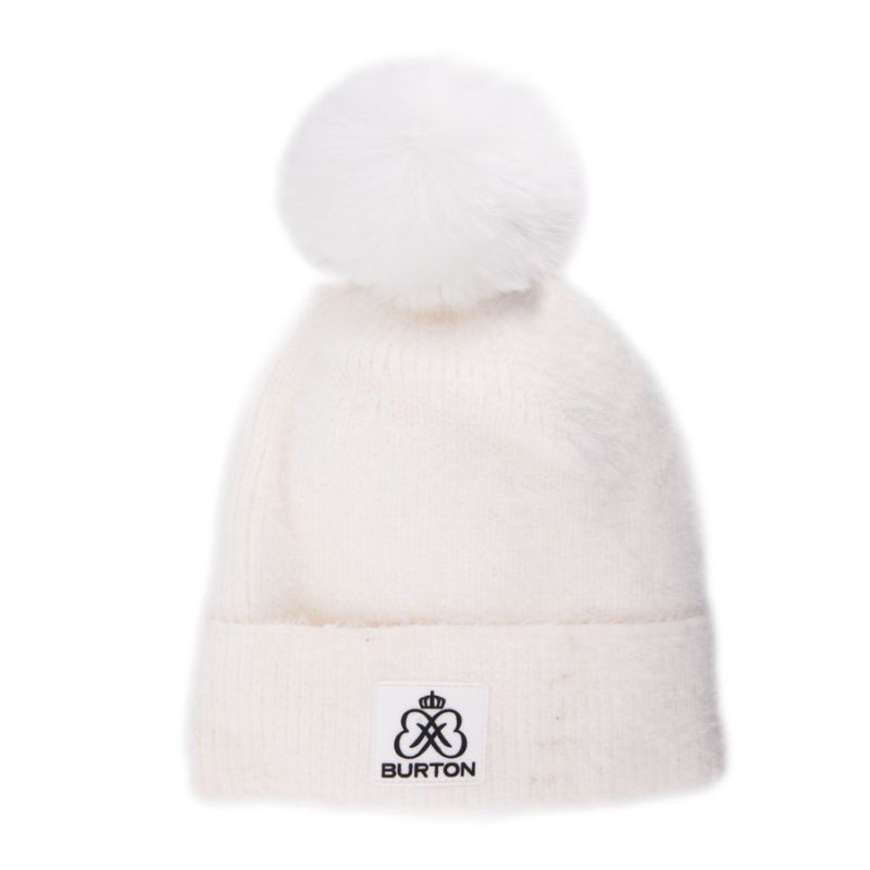 Bonnet fourre cotele avec pompon kadija Femme BURTON OF LONDON