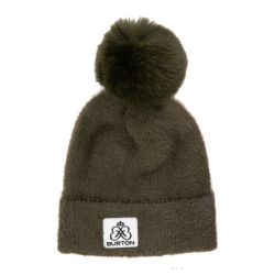 Bonnet fourre cotele avec pompon kadija Femme BURTON OF LONDON
