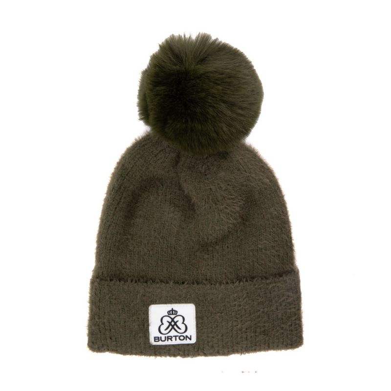 Bonnet fourre cotele avec pompon kadija Femme BURTON OF LONDON