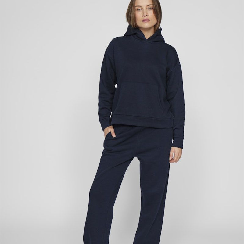 Sweat navy blazer vihuris l/s hoodie 14103962 Femme VILA