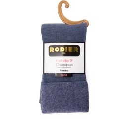 Fanta lot de 2 chaussettes femme Femme RODIER