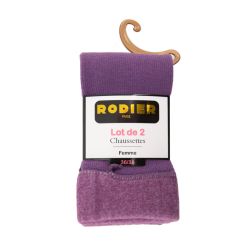 Fanta lot de 2 chaussettes femme Femme RODIER