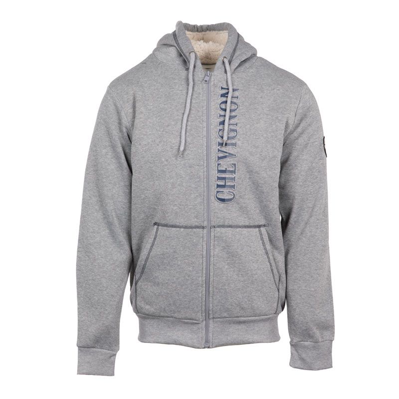 Hoodie full zip fourre olive Homme CHEVIGNON