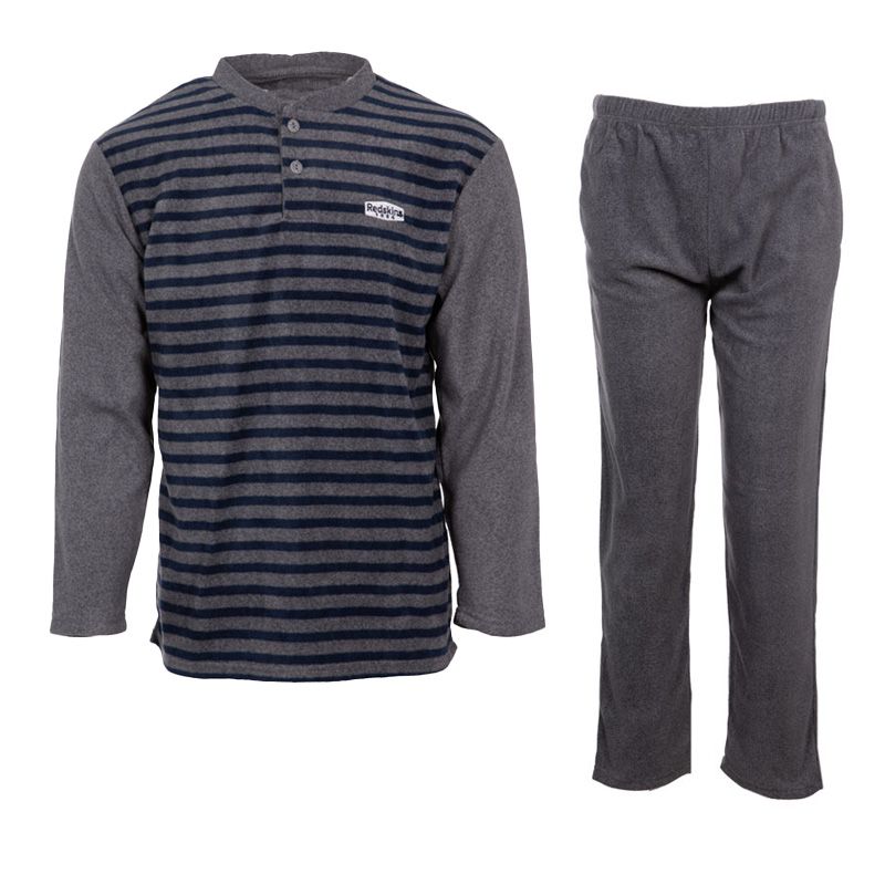 Pyjama polaire raye colbert Homme REDSKINS