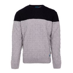 Pull col roule mo140421 navy brown Homme BEST MOUNTAIN