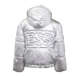 Doudoune capuche argentée Enfant GUESS à prix dégriffé