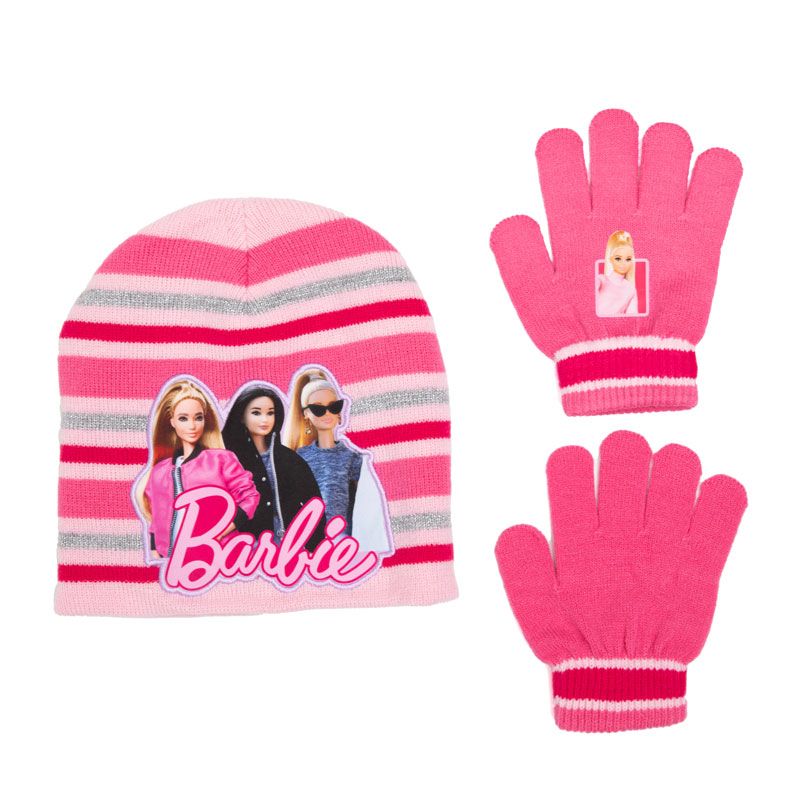 Bonnet gants fille barbie bar24-2540 Enfant TOM & KIDDY