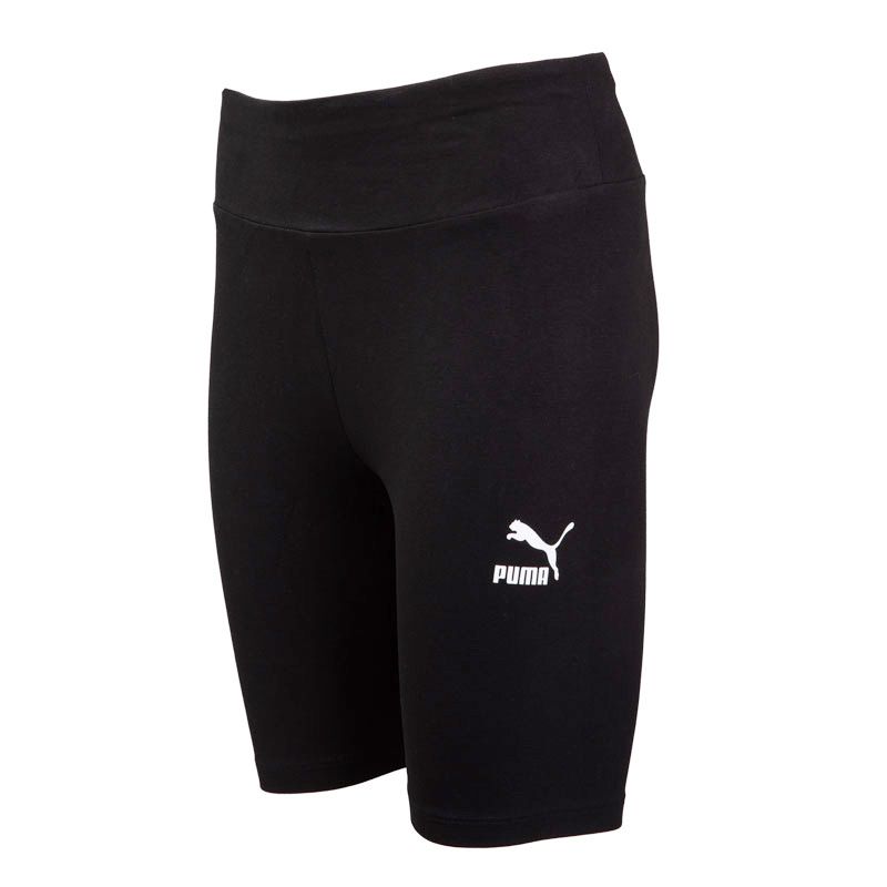 Cycliste élastique noir logo blanc Femme PUMA