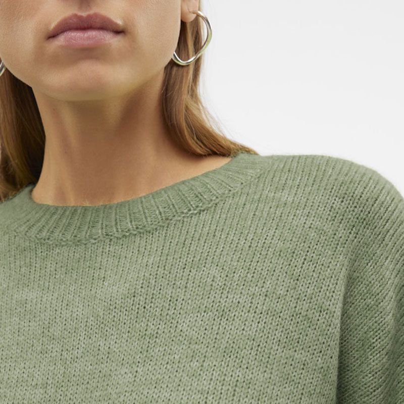 Pull Noelle oversize en maille manches larges chiné Femme VERO MODA