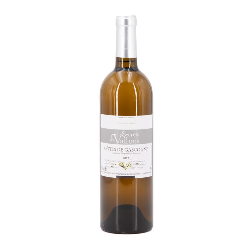 Igp cotes de gascogne blanc sec 2017 secret des vallons ar11171 Mixte SECRETS DES VALLONS