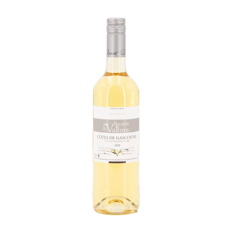 Igp cotes de gascogne blanc sec 2019 secret des vallons ar11169 Mixte SECRETS DES VALLONS