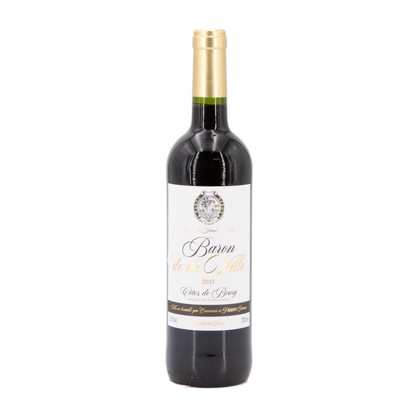 Aoc cotes de bourg rouge 2021 baron de la ville chateau st paulin ar13 Mixte BARON DE LA VILLE