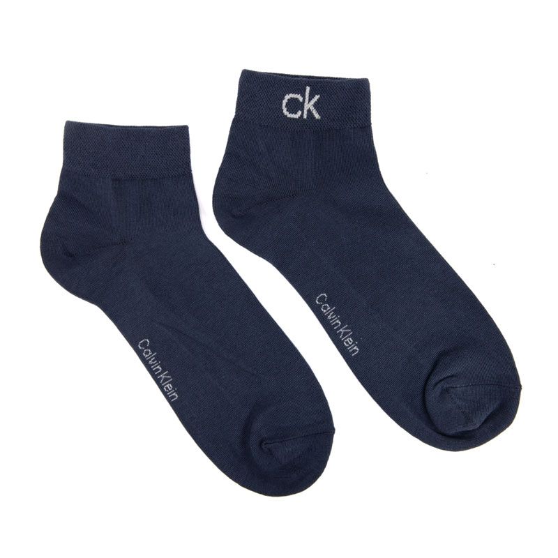 Chaussette ck homme blue/grey melange quarter 2p dropneedle r, one siz Homme CALVIN KLEIN