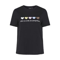 Tee shirt pcmariablack 17155082 4267 Fille PIECES