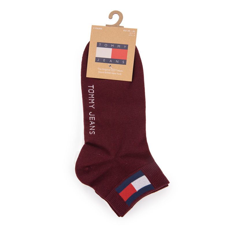 CHAUSSETTE TH MIXTE RED/WHITE TH UNI TJ QUARTER 2P FLAG,39/46