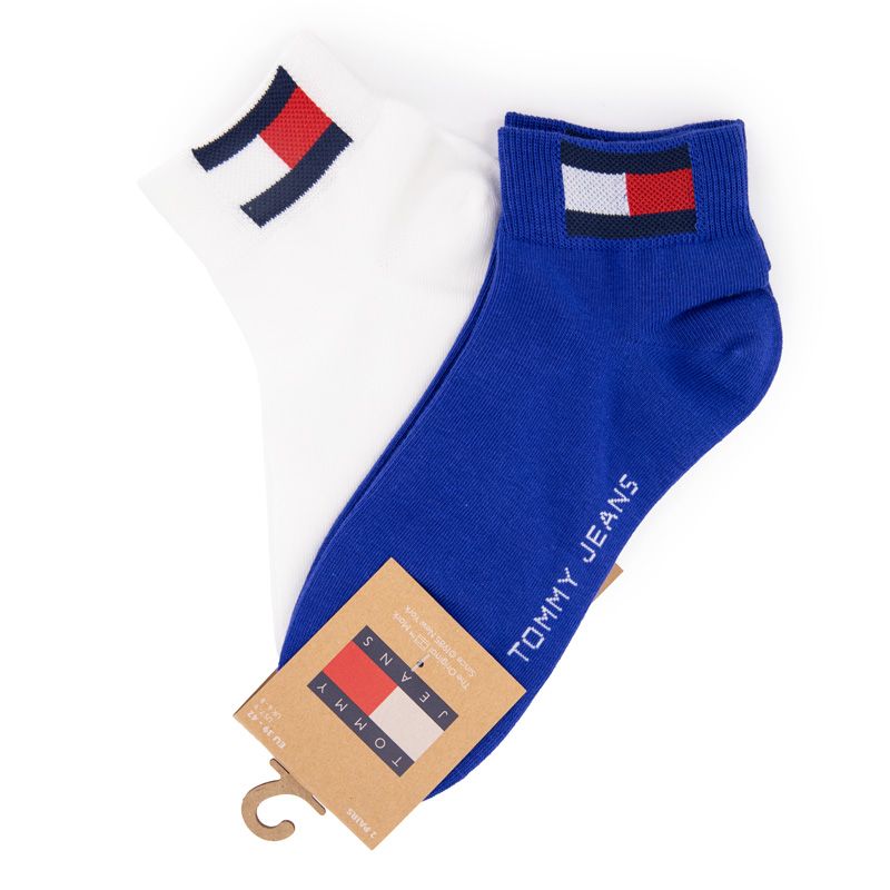 CHAUSSETTE TH MIXTE RED/WHITE TH UNI TJ QUARTER 2P FLAG,39/46