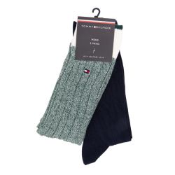 Chaussette th homme navy sock 2p mouline bootsocks 39-46 tu Homme TOMMY HILFIGER Chaussette th homme navy sock 2p mouline bootsocks 39-46 tu Homme TOMMY HILFIGER