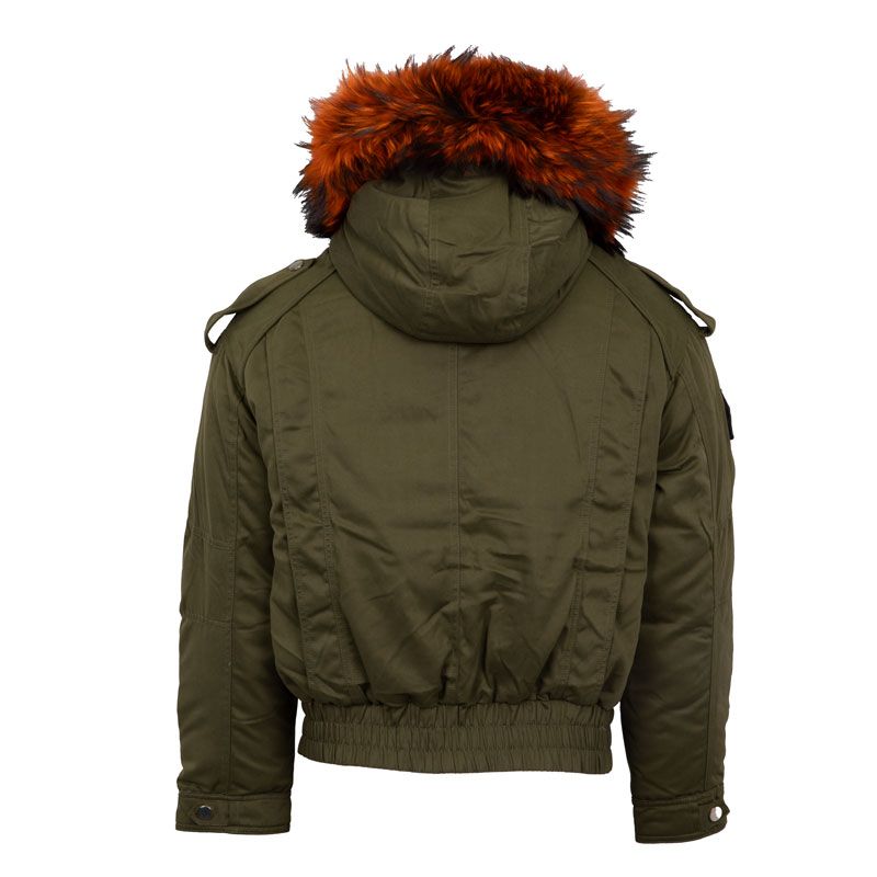 Blouson capuche fourrure noir ww603 Homme THE NEW DESIGNERS