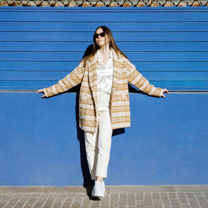 Manteau erman beige Femme LA PETITE ETOILE