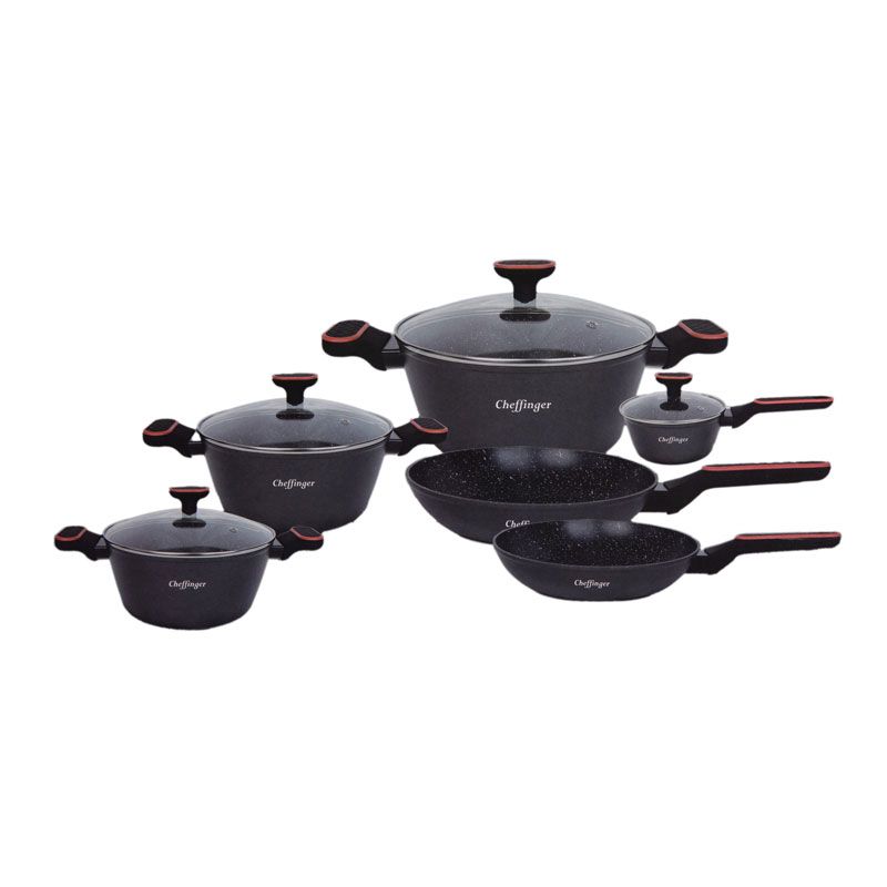 Set casserole poignee en cahoutchouc 10 pcs fa2010 Mixte CHEFFINGER