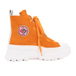Baskets montantes cuir semelle épaisse blanc Femme ICECOOL SAINT TROPEZ Baskets montantes cuir semelle épaisse blanc Femme ICECOOL SAINT TROPEZ