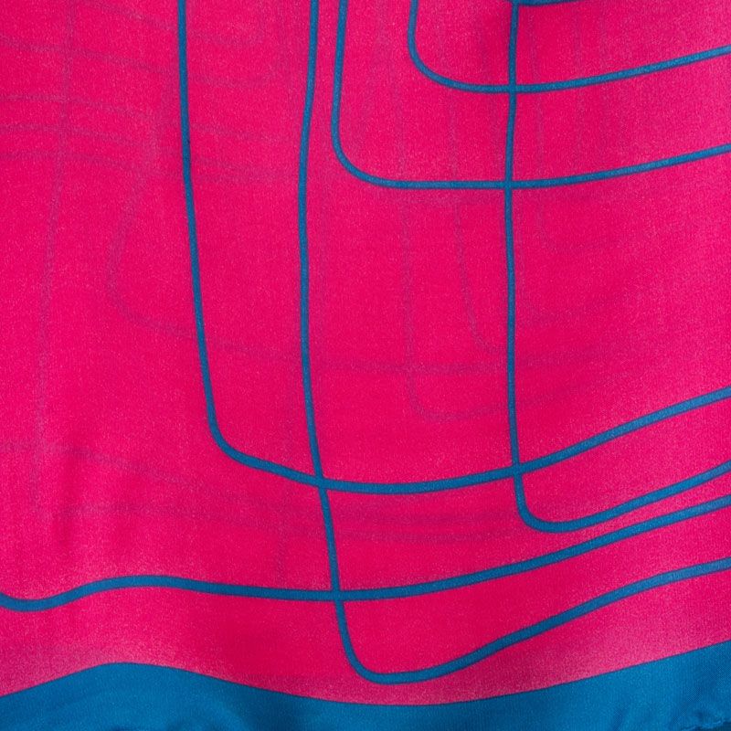Carré En Soie Torrente 85x85 Cm – Foulard élégant Et Coloré Pour Femme