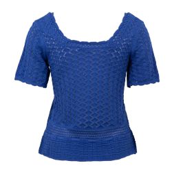 Haut m/c bleu mayla Femme LA PETITE ETOILE