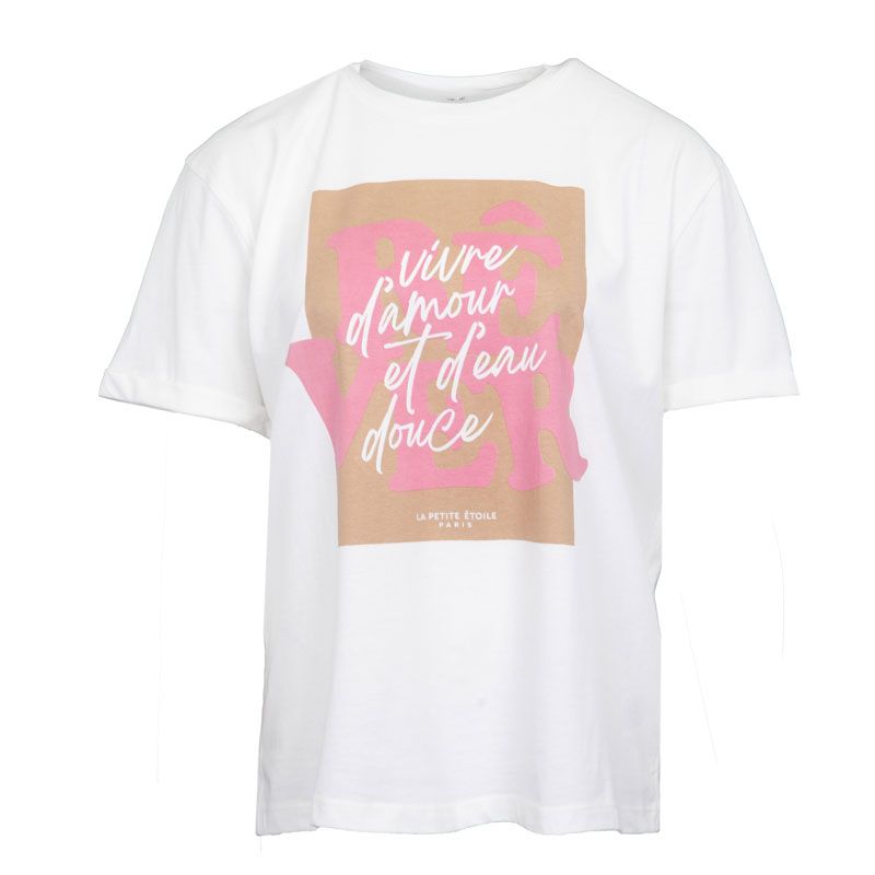 Tee shirt ecru trever Femme LA PETITE ETOILE