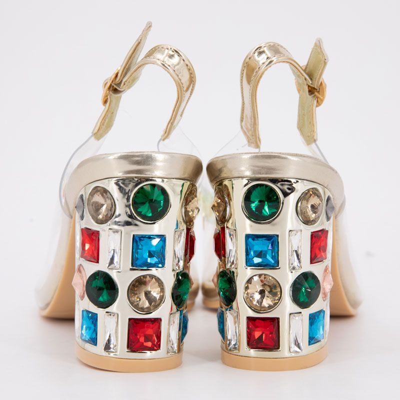 Sandale a talon missy01 dore 35/41 Femme LAURA VITA