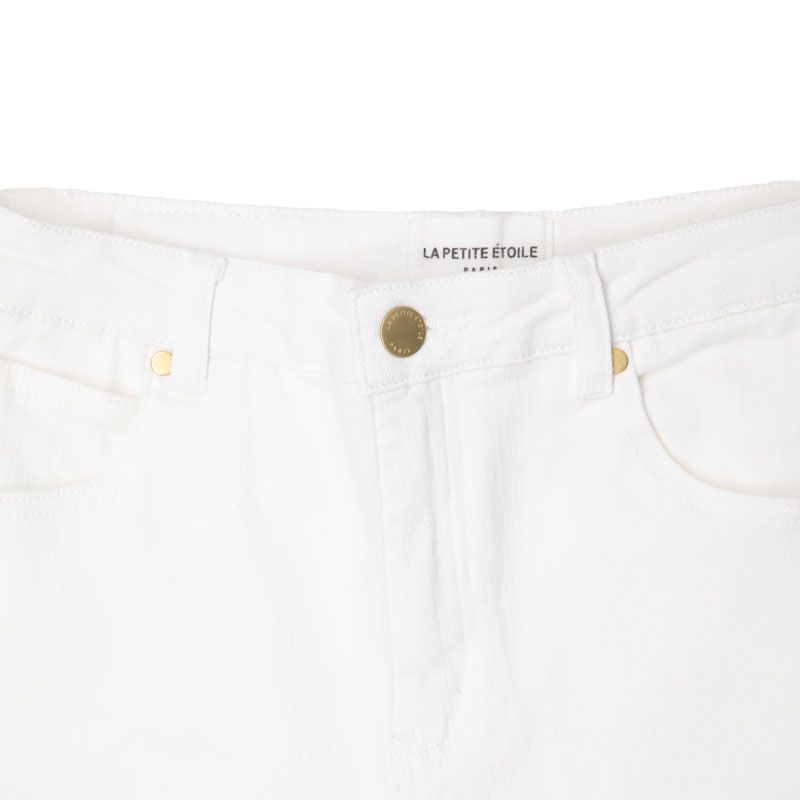 Jean blanc pome Femme LA PETITE ETOILE