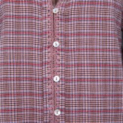 Blouse carreaux rose marjani Femme LA PETITE ETOILE