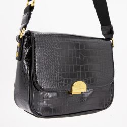Sac bandouliere Romy motif croco à clip doré 22x18x8cm Femme GEORGES RECH Sac bandouliere Romy motif croco à clip doré 22x18x8cm Femme GEORGES RECH