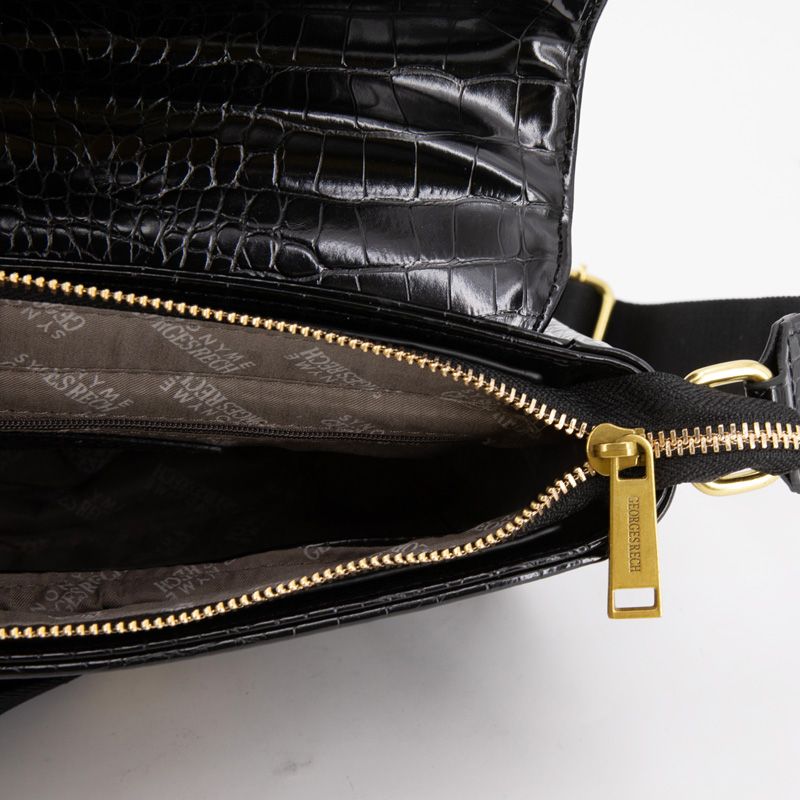 Sac bandouliere Romy motif croco à clip doré 22x18x8cm Femme GEORGES RECH