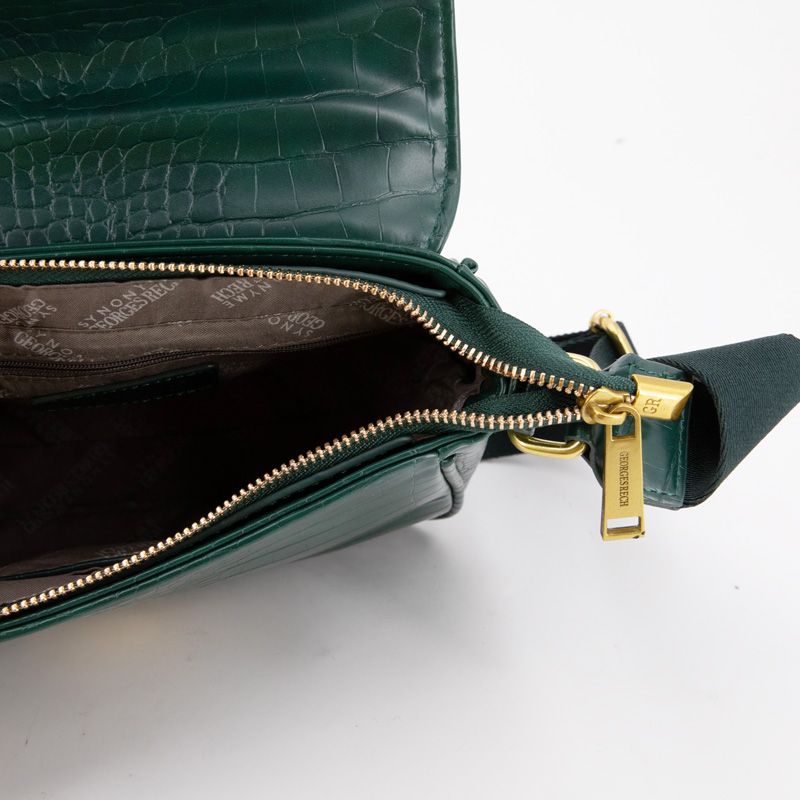 Sac bandouliere Romy motif croco à clip doré 22x18x8cm Femme GEORGES RECH Sac bandouliere Romy motif croco à clip doré 22x18x8cm Femme GEORGES RECH