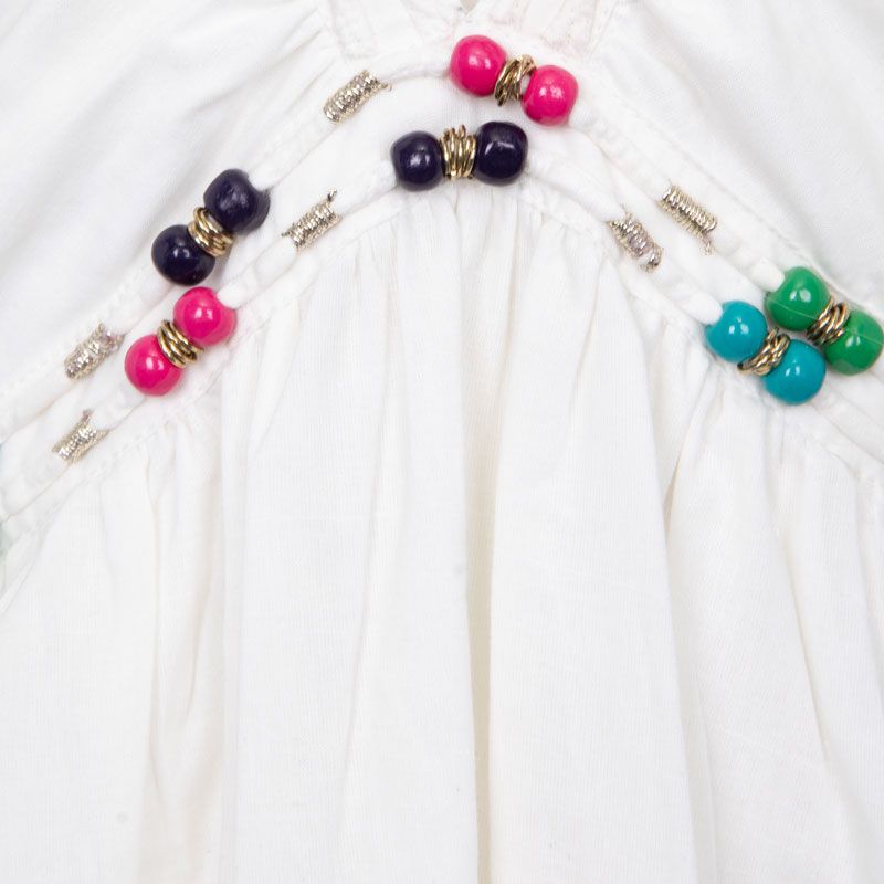 Robe bret perles 100% coton r296 Femme HOLLY AND JOEY