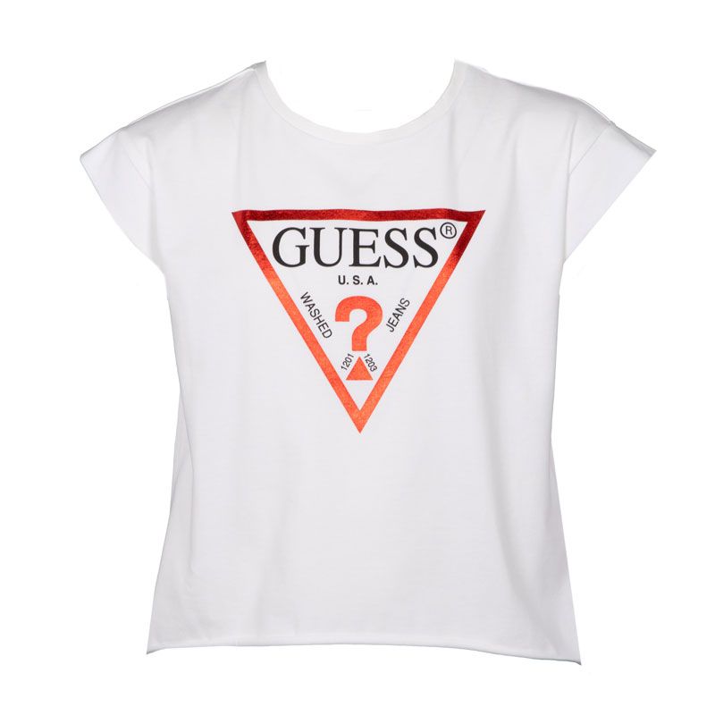 Tee shirt mc blanc j81i15j1311-g011 Enfant GUESS