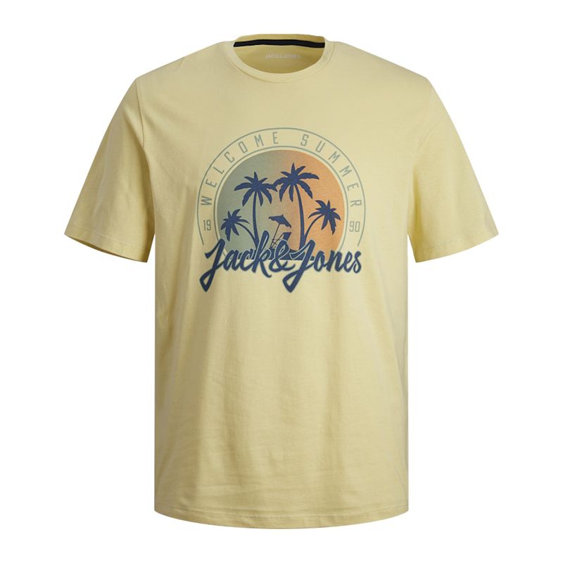 Tee shirt jwhsummer french vanilla 12277929 4285 Homme JACK & JONES