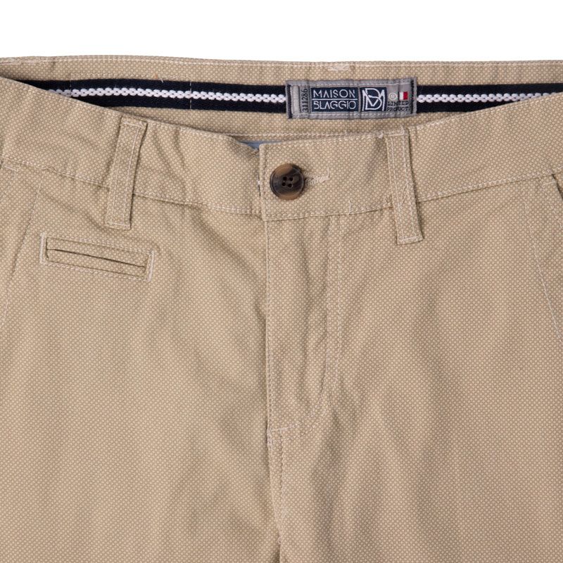 Pantalon chino imprimé coton stretch tamar Homme BLAGGIO Pantalon chino imprimé coton stretch tamar Homme BLAGGIO