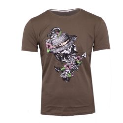 Tee shirt homme imprime tete de mort mika Homme BLAGGIO Tee shirt homme imprime tete de mort mika Homme BLAGGIO