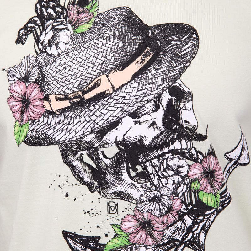 Tee shirt homme imprime tete de mort mika Homme BLAGGIO Tee shirt homme imprime tete de mort mika Homme BLAGGIO