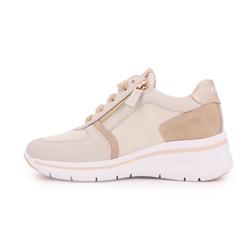 BASKET BEIGE/PLATINO/SABBIA K-10600 T35/41 BASKET BEIGE/PLATINO/SABBIA K-10600 T35/41