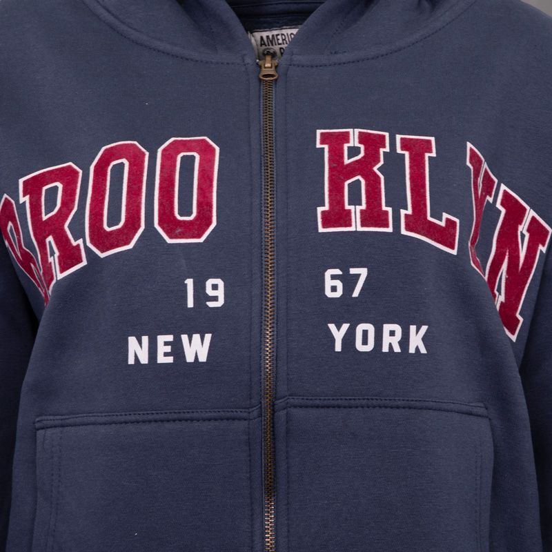 Sweat zippe brooklyn grey aw24-305-01 Femme AMERICAN PEOPLE Sweat zippe brooklyn grey aw24-305-01 Femme AMERICAN PEOPLE