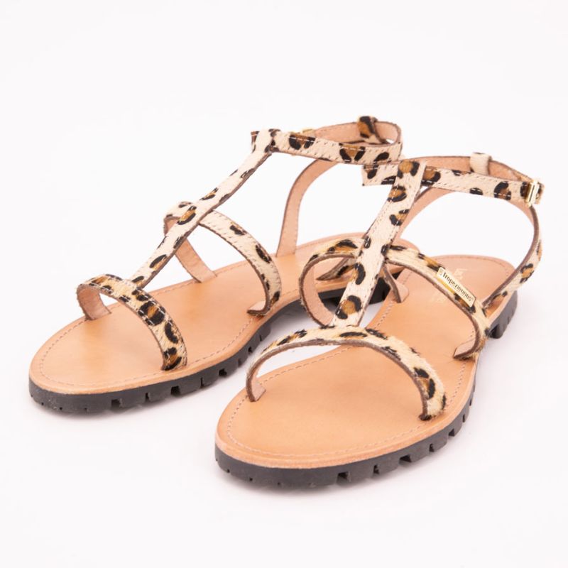 Sandale hexom leopard c330137 t36/41 Femme LES TROPEZIENNES PAR M.BELARBI