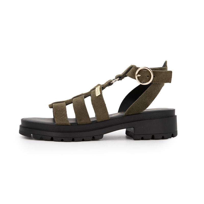 Sandale tobosued kaki c330254 t36/41 Femme LES TROPEZIENNES PAR M.BELARBI