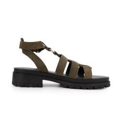 Sandale tobosued kaki c330254 t36/41 Femme LES TROPEZIENNES PAR M.BELARBI