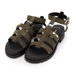 Sandale tobosued kaki c330254 t36/41 Femme LES TROPEZIENNES PAR M.BELARBI